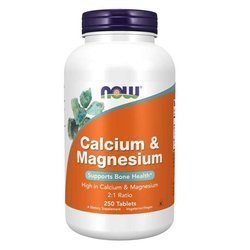 Now Foods Vápník a Magnézium 250 tablet