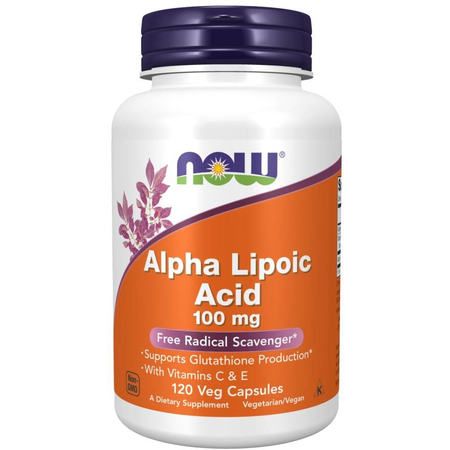 Now Foods Alpha Lipoic Acid 100 mg 120 kapslí