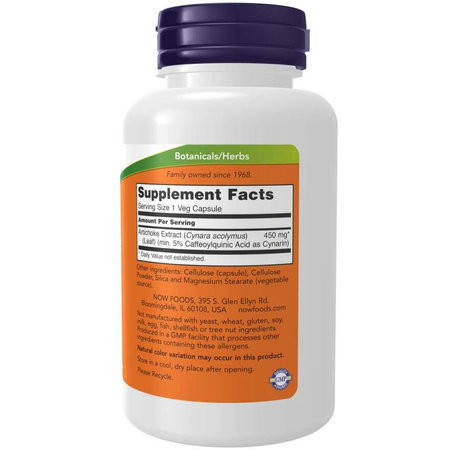 Now Foods Artichoke Extract 450 mg 90 kapslí