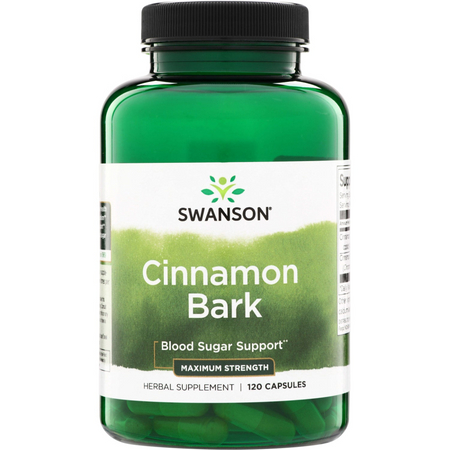 Swanson Skořice (Cinnamon) Maximum Strength 120 kapslí