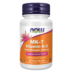 Now Foods Vitamín K2 MK-7 300 mcg Extra Strength 60 veg kapslí
