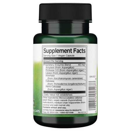 Swanson Anti-Gas Enzyme 90 kapslí