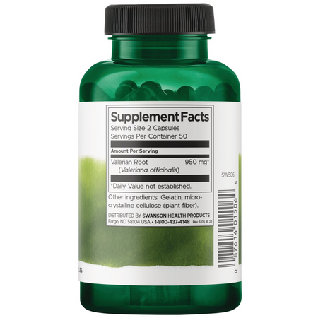 Swanson Kozlík Lékařský (Valeriana) 475 mg 100 kapslí