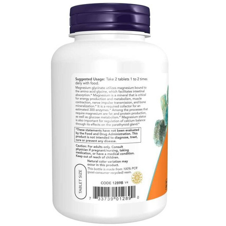 Now Foods Magnesium Glycinate 180 tablet