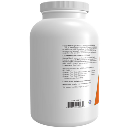 Now Foods Fiber-3 Organic 454 g