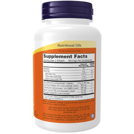 Now Foods Omega 3-6-9 1000 mg 250 kapslí