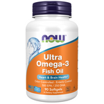 Now Foods Ultra Omega-3 Fish Oil (Bovine Gelatin) 90 kapslí