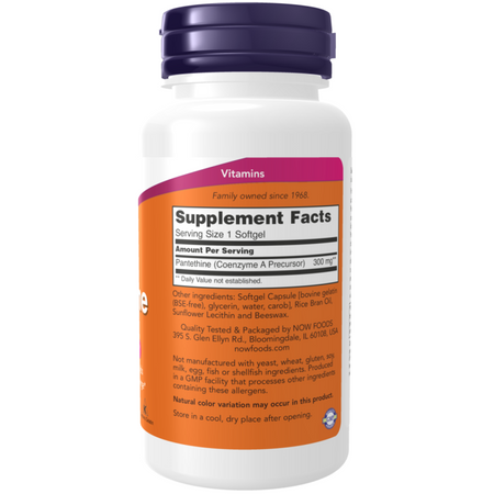 Now Foods Pantethine 300 mg 60 kapslí