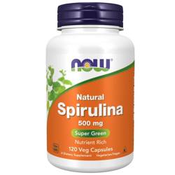 Now Foods Spirulina 500 mg 120 veg kapslí