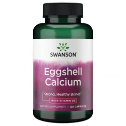 Swanson EggShell Calcium with Vitamin D-3 120 kapslí