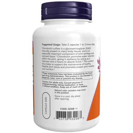 Now Foods Chondroitin 600 mg 120 kapslí