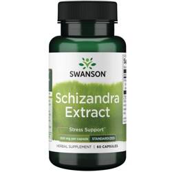 Swanson Klanopraška čínská (Schizandra Extract) 500 mg 60 kapslí