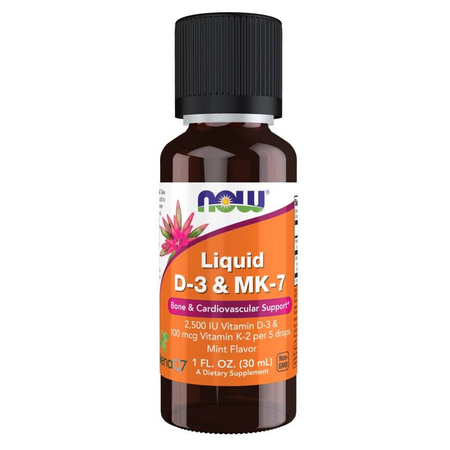 Now Foods Liquid D-3 a MK-7 30 ml kapky