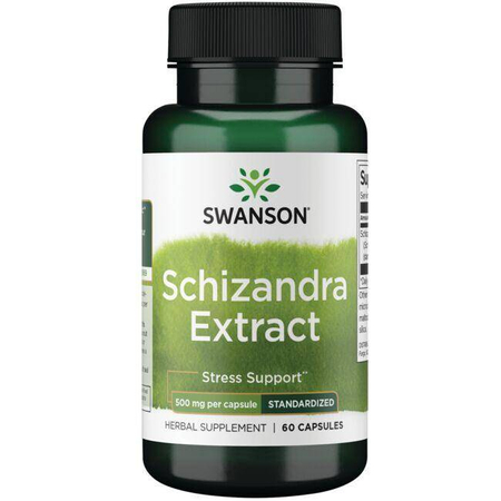 Swanson Klanopraška čínská (Schizandra Extract) 500 mg 60 kapslí