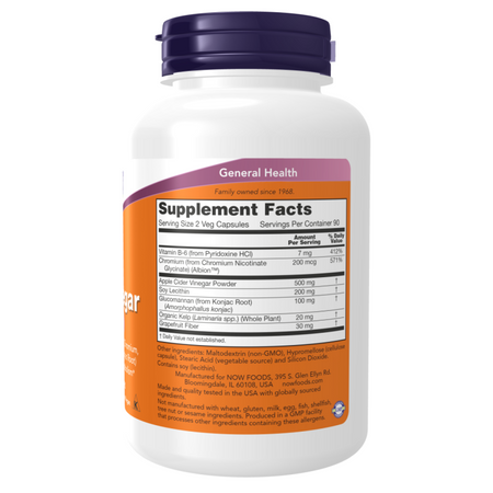 Now Foods Cider Vinegar 180 kapslí