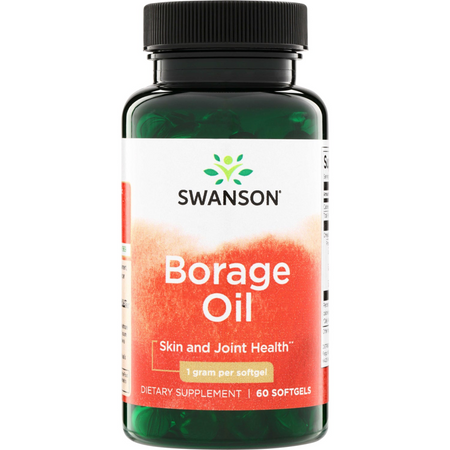 Swanson Brutnákový olej (Borage Oil) 60 kapslí