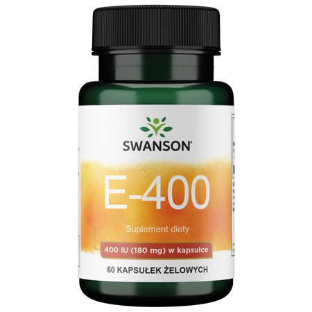 Swanson Vitamín E 400 iu 60 kapslí