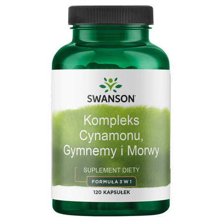 Swanson Skořice, Gymnema a Moruše Complex 120 kapslí