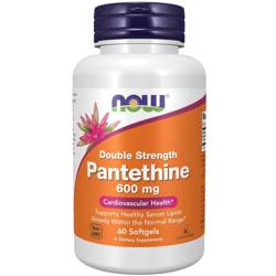 Now Foods Pantethine Double Strength 600 mg 60 kapslí