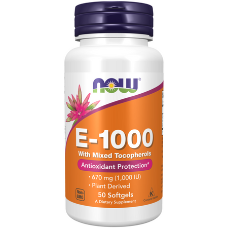 Now Foods Vitamin E-1000 50 kapslí