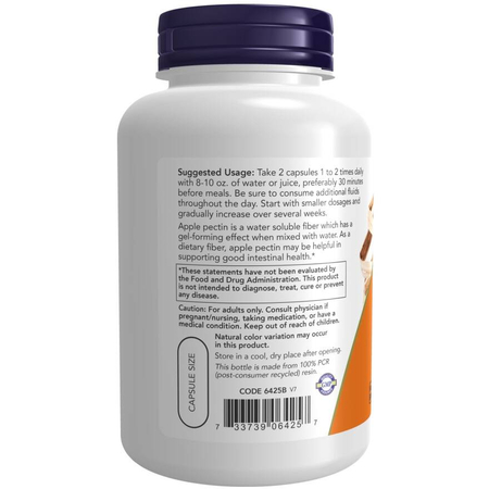 Now Foods Apple Pectin 700 mg 120 veg kapslí