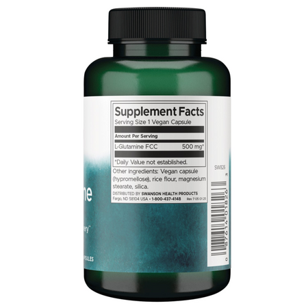 Swanson L-Glutamin 500 mg 100 kapslí