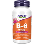 Now Foods Vitamín B6 100 mg 100 kapslí