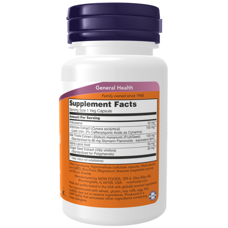 Now Foods Policosanol 20 mg Double Strength 90 veg kapslí