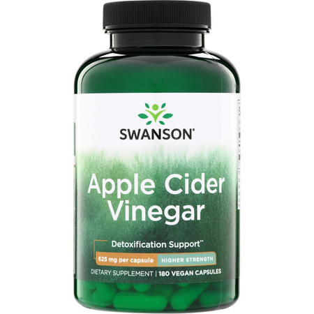 Swanson Jablečný Ocet (Apple Cider Vinegar) 625 mg 180 kapslí