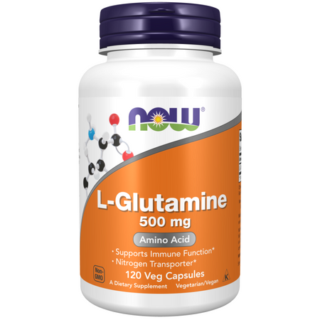 Now Foods L-Glutamine 500 mg 120 veg kapslí