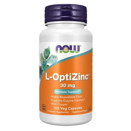 Now Foods L-OptiZinc 30 mg 100 kapslí