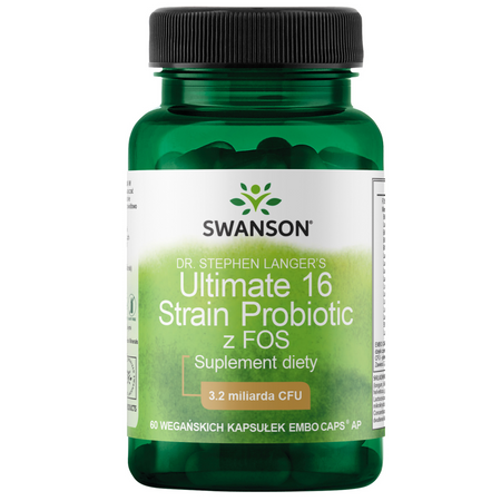 Swanson Probiotikum Dr. Stephen Langer's Ultimate 16 kmenů z FOS 60 kapslí