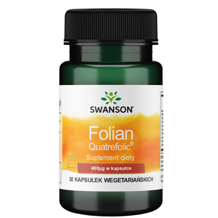 Swanson Folian Quatrefolic 400 mcg 30 kapslí