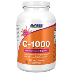 Now Foods Vitamín C 1000 mg Bioflavonoidy a Rutin 500 veg kapslí