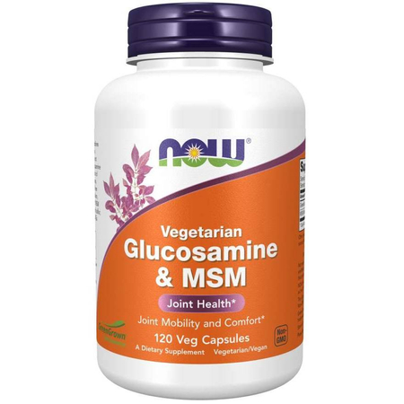 Now Foods Glucosamine a MSM (Vegetarian) 120 kapslí