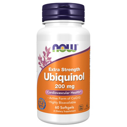 Now Foods Ubiquinol Koenzym Q10 Extra Strength 200 mg 60 kapslí