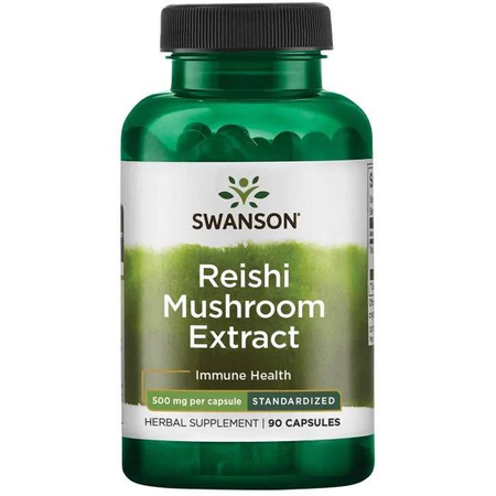 Swanson Reishi Mushroom Extract 500 mg 90 kapslí