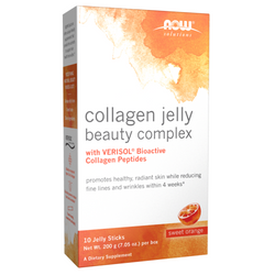 Now Foods Collagen Jelly Beauty Complex Sweet Orange 10 Jelly Sticks