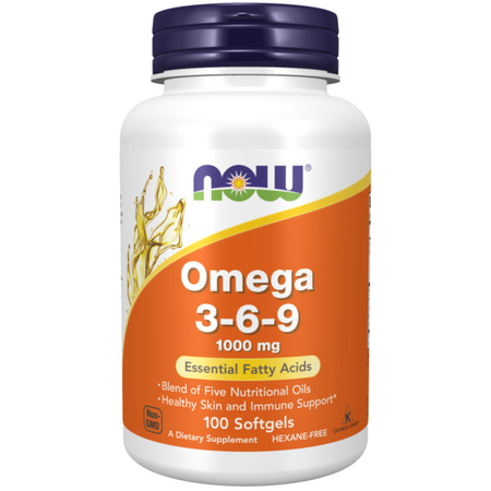 Now Foods Omega 3-6-9 1000 mg 100 kapslí