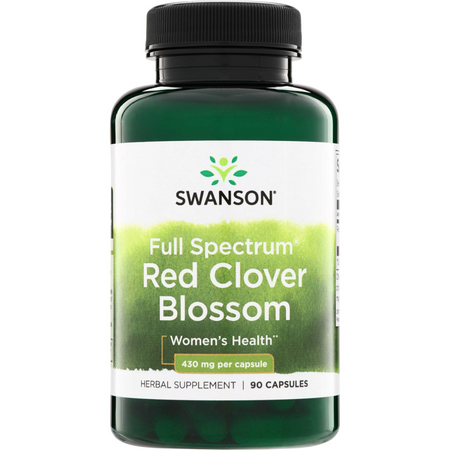 Swanson Full Spectrum Red Clover Blossom 430 mg 90 kapslí