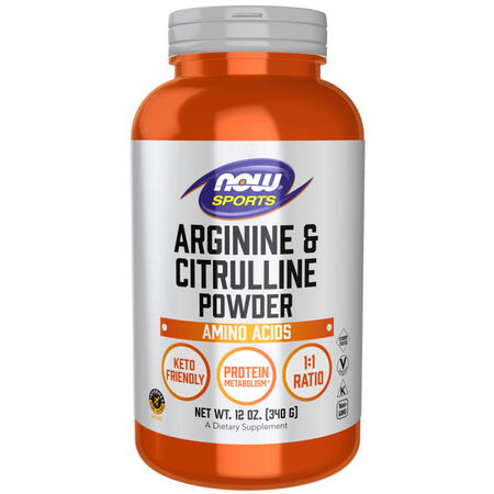 Now Foods Arginine a CitrullinePudr 340 g
