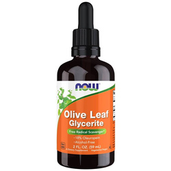 Now Foods Olive Leaf Glycerite 18% Liquid 59 ml kapky
