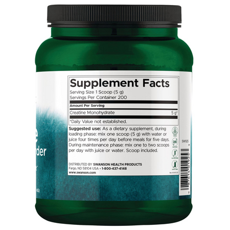 Swanson Creatine Monohydrate Pudr 1000 g