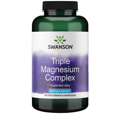 Swanson Triple Magnesium Complex 400 mg 300 kapslí