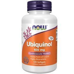 Now Foods Ubiquinol Koenzym Q10 100 mg 120 kapslí