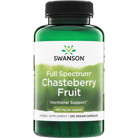 Swanson Drmek Obecný (Chasteberry Fruit) 400mg 120 kapslí