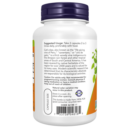 Now Foods Cat's Claw 500 mg 100 kapslí