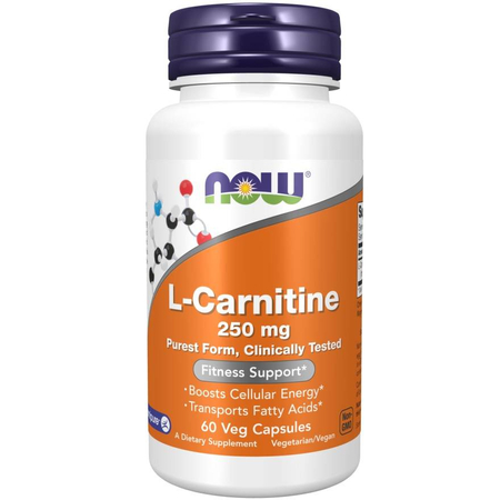 Now Foods L-Carnitine 250 mg 60 veg kapslí