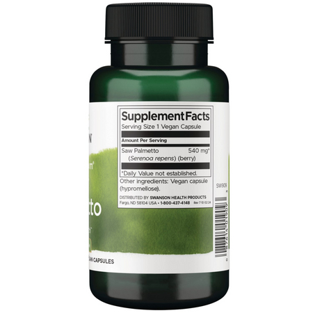 Swanson Saw Palmetto 540 mg 100 kapslí
