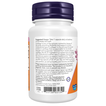 Now Foods UC-II Type II Collagen 60 kapslí